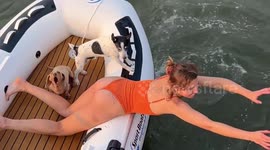 Daughter is a total DISASTER at driving dinghy