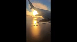 Second part of a sunset flight into Ketchikan, Alaska in late October