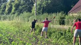 Fans cheer on rally cars, but their idol goes off the rails. watch their response