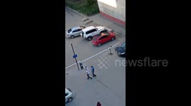 Conflict erupts in Novosibirsk parking lot as child's safety hangs in the balance