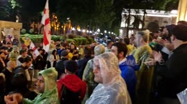 Miners' Protest in Tbilisi, Georgia