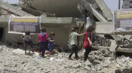 Gazans deprived of Eid joy with house destroyed in airstrikes