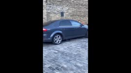 Couple arguing with each other and it gets physical both of them are under influence of laughing gas.