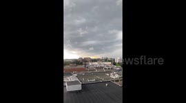 Clouds Resembling Tornado Formation in Tysons, VA, USA