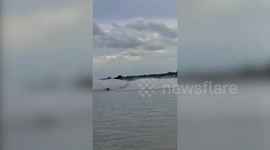 Two racers injured when jet skis collide at competition in Thailand