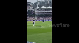 English cricketer Jonny Bairstow hauls away Just Stop Oil protester from Ashes Test