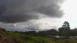 4к. Timelapse. Incredibly beautiful African landscapes in timelapse. Equatorial Guinea, Africa.