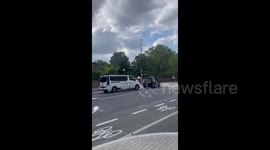 Shocking road rage - Are these Danny and Amy from 'Beef'?