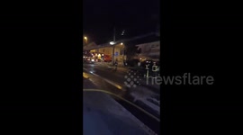 Liquor Store Fire Amidst Unrest in France Following Police Shooting of 17-Year-Old in Nantes, France