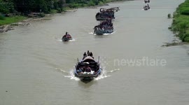 Bangladeshi Muslims celebrate Eid al-Adha festival
