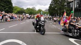 Colorful and joyful motorcade kicks off Pride in London 2023