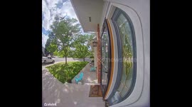 Worker Salutes Patriotic Doorbell