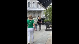 Goldie Hawn and Kurt Rusell spotted rushing to Zafferano restaurant