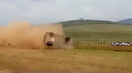 Unbelievable Recovery: Watch as rally driver Takamoto Katsuta regains control after car rollover