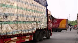 The Logistics Scene of the Three Gorges Logistics Park As Logistics Industry Prosperixy Index For June 2023 Released in Yichang, Hubei province, China
