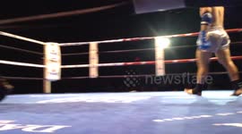 Hard hitting Muay Thai fighting in Queens NY!!!