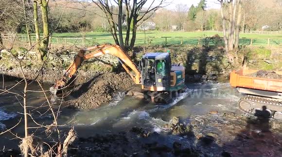 River dredging begins in Cumbria as weather begins to settle