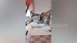 Mall glass shatters and parked cars destroyed after Korean grill restaurant explodes