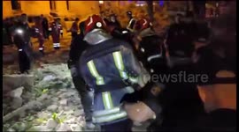 The first footage after the Russian missile hit civilians in Lviv. As of now, there are 4 dead and 37 injured in Lviv.