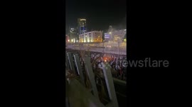 Thousands of Israelis blocked roads in support of Ami Eshed in Tel Aviv, Israel