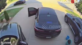 The subtle art of how NOT to roll out of a garage *ALMOST RIPPED THE DOOR AWAY!*