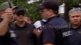 Clashes as anti-LGBT group storm Pride event in Tbilisi