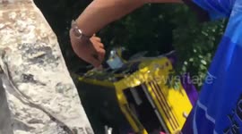 Four runners killed and dozens injured when bus carrying them to race crashes in Thailand