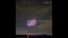 EPIC 4th of July drone show in Texas beautifully illustrates the concept of 'Freedom'