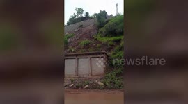 Landslide wreaks havoc at village in northern India