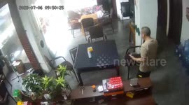 Man survives ceiling fan mishap with minor injuries in China