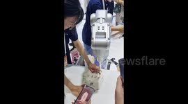 Visitors Visit The Google Booth at the 2023 WAIC in Shanghai, China