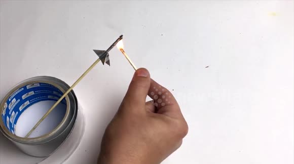 Youtuber Make a Mini Rocket With Matches