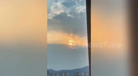 Two Suns Appear in The Sky in Yibin, China