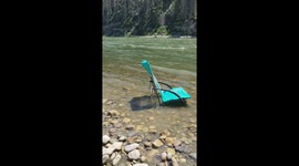 Truck Swept Away by River