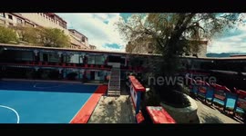 Discovering Tibet with FPV drone: Firefighters in Potala Palace