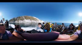 Durdle Door 360 Footage taken from Speed Boat