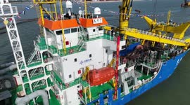 China's ultra-large self-propelled dredger to be used in Pinglu Canal construction