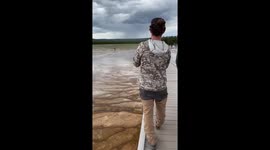 Tourist Strays Off The Path