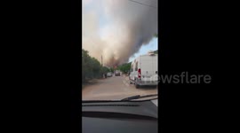 Turkey: Forest Fire Breaks Out In Milas District, Mugla