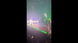 Peso Pluma has heartwarming end to scary moment fan rushes stage