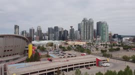 Calgary Skyline Drone