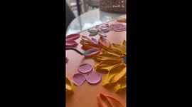 Imaginative textured artist inspires comfort with her colorful & energizing art piece