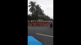 The comeback of aliwan fiesta. It was stopped due to the pandemic. Manggahan festival of province of zambales is one of the contingents during the street dancing competition happened in aliw theater in the philippines.