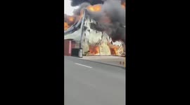 Massive blaze strikes Changzhou food processing factory