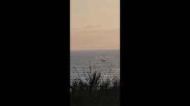 Sunset Video over the Beach! Clif, 4k