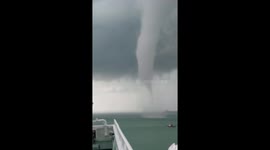 Waterspout Touches Down in Malaysia