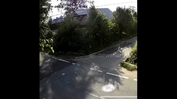 Teenage AVM scooter crash at intersection in Ust-Izhora, St. Petersburg ...