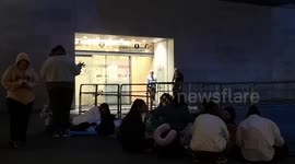 Dedicated fans camp outside Radio 1 studios to catch glimpse of BTS' Jung Kook