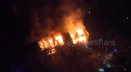 Buildings On Fire In Odesa And Mykolaiv, Ukraine