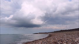 Rotating cloud timelapse off Kent, UK